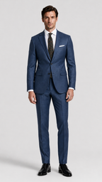 LiteWool Featherlight Wool Suit – Half-Canvas Slim Profile