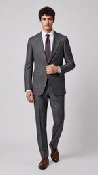 CitySartorial Merino Wool Suit – Half-Canvas Executive Fit