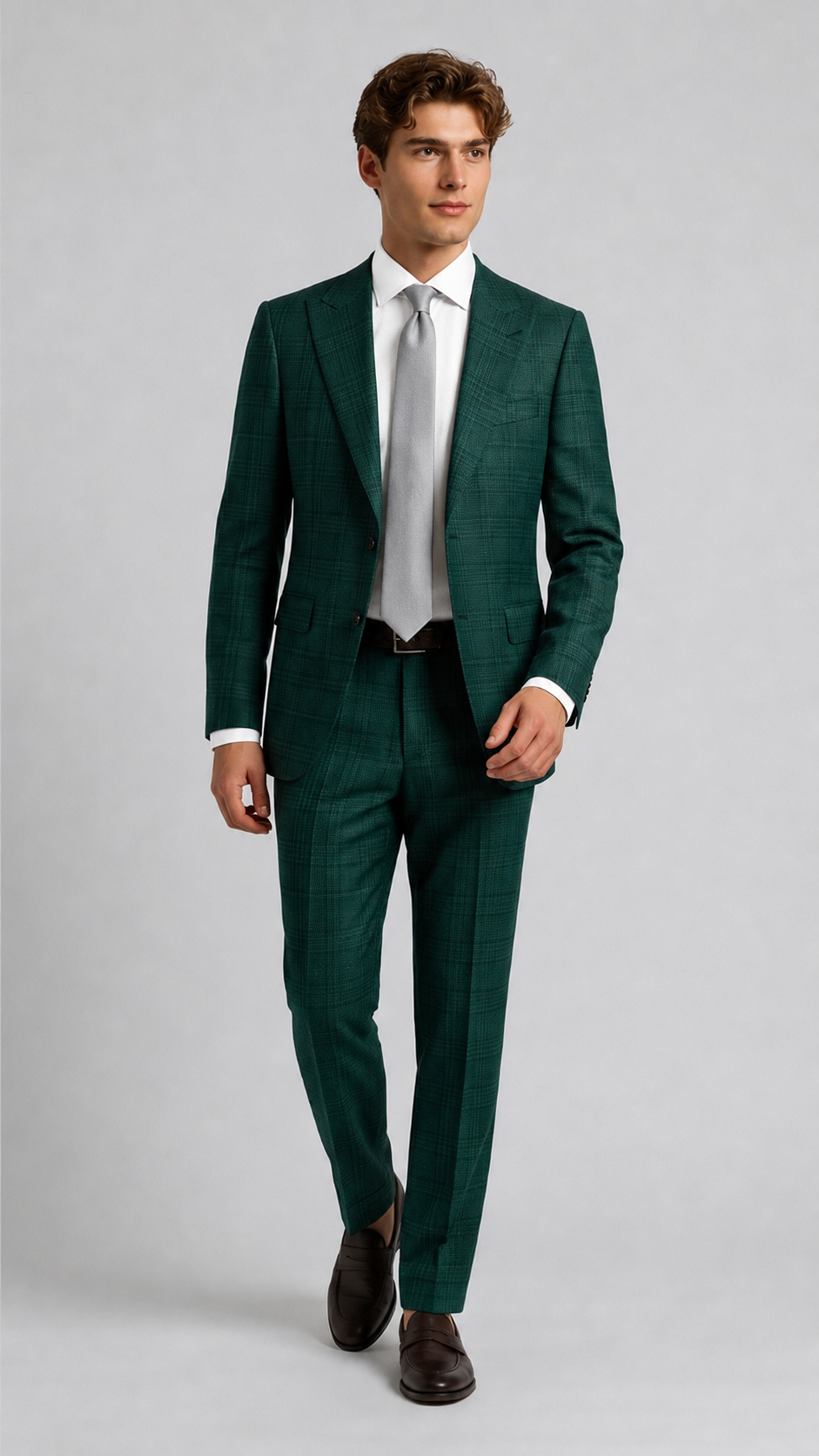 TailorCraft Refined Wool Suit – Lightweight Structure, Half-Canvas