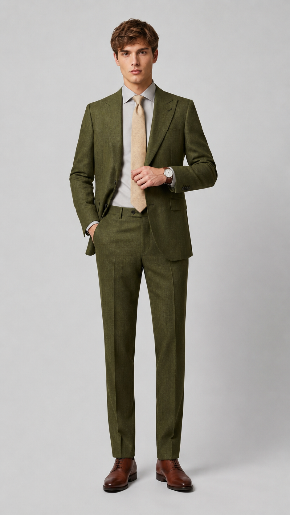 SartoPro Premium Wool Suit – Half-Canvas & 3D Tailored Fit