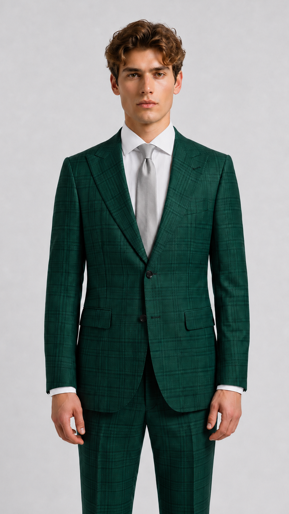 TailorCraft Refined Wool Suit – Lightweight Structure, Half-Canvas