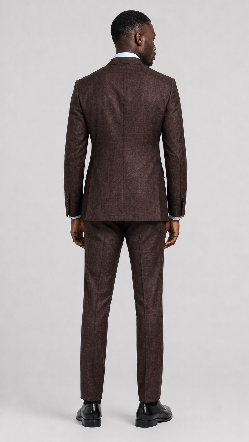ExecutiveWarm Insulated Wool Suit – Half-Canvas Formal Structure in Deep Espresso