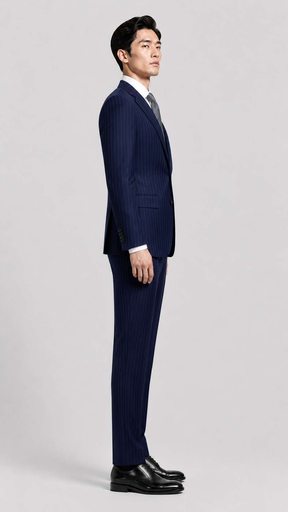 FlexSuit Stretch Wool Suit – Slim Fit Half-Canvas Construction