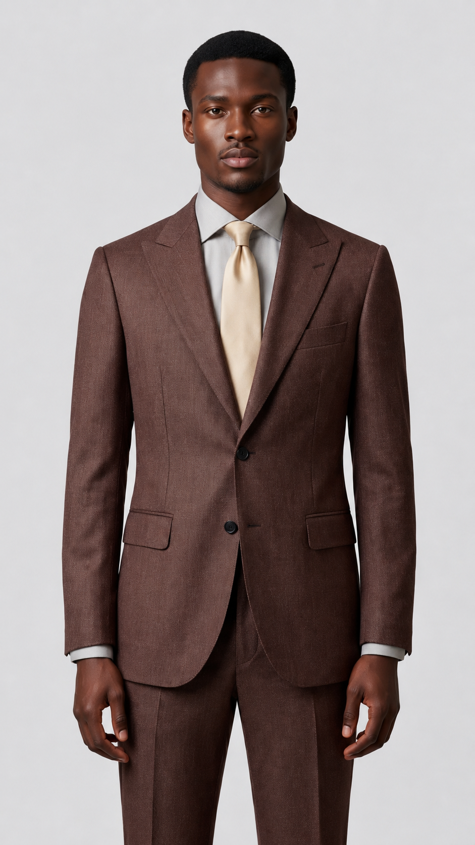 LiteWool Featherlight Wool Suit – Half-Canvas in Oatmeal