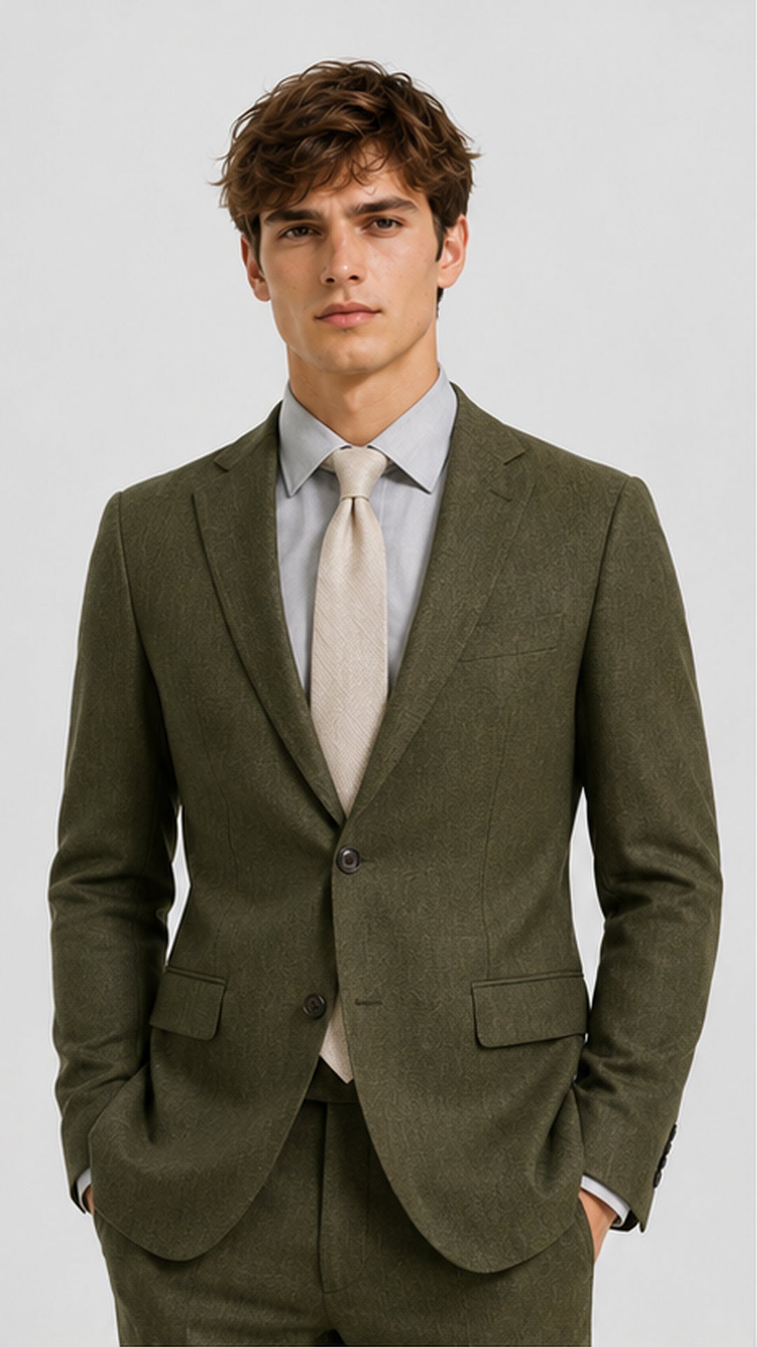 SartoPro Premium Wool Suit – Half-Canvas & 3D Tailored Fit
