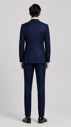 FlexSuit Stretch Wool Suit – Slim Fit Half-Canvas Construction