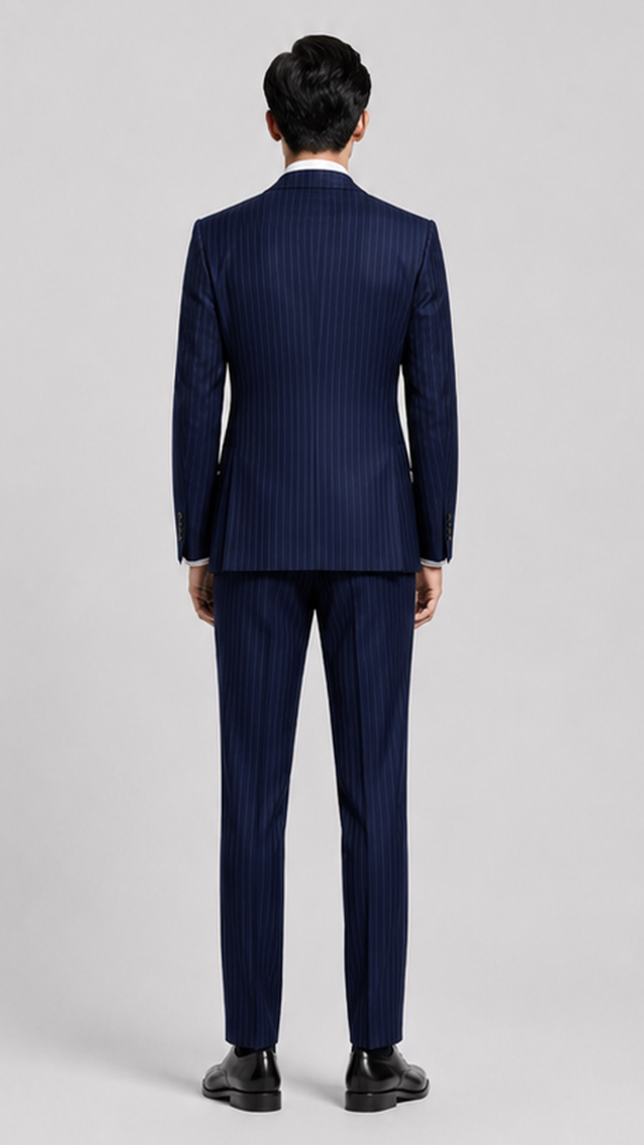 FlexSuit Stretch Wool Suit – Slim Fit Half-Canvas Construction