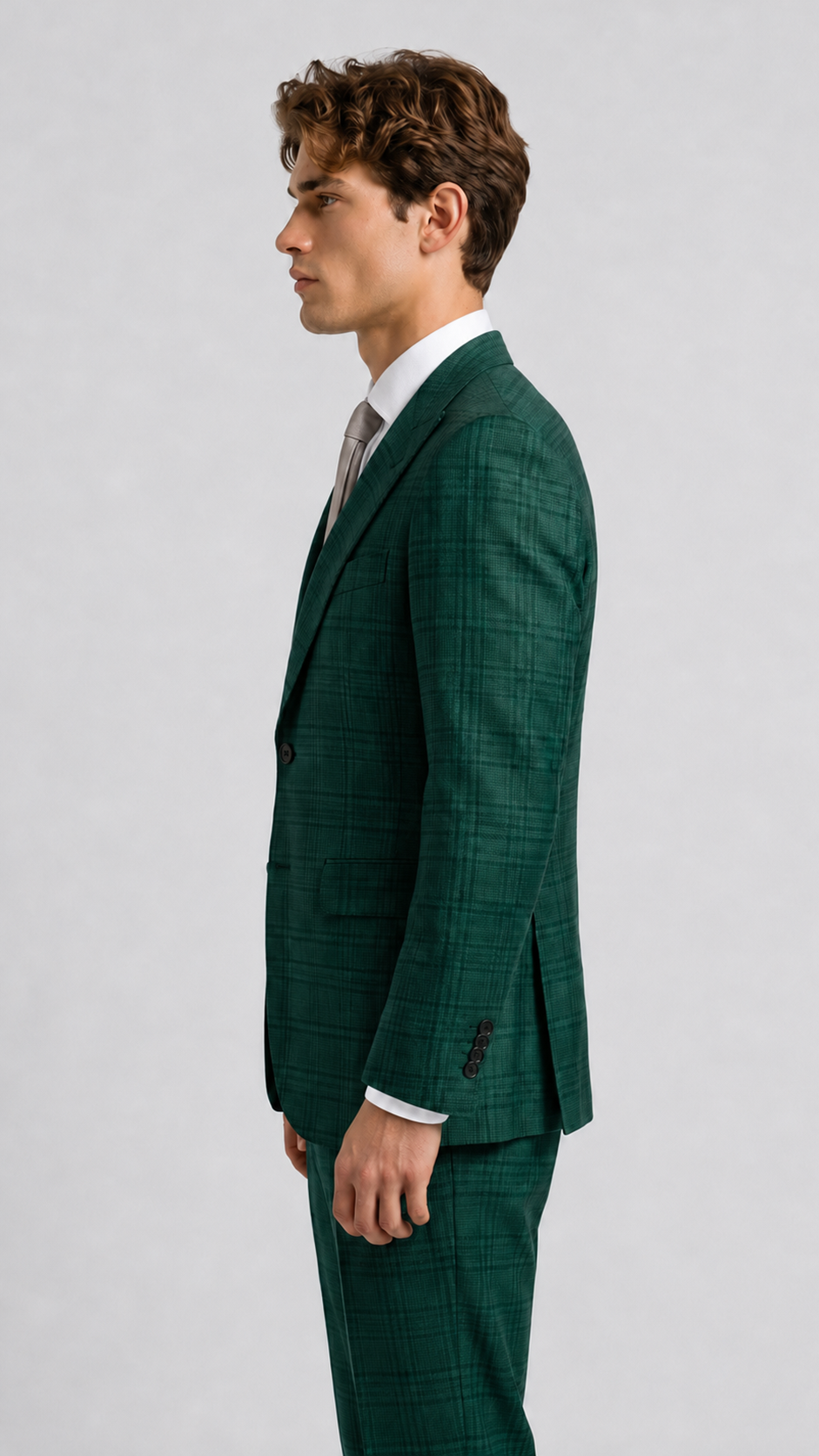 TailorCraft Refined Wool Suit – Lightweight Structure, Half-Canvas