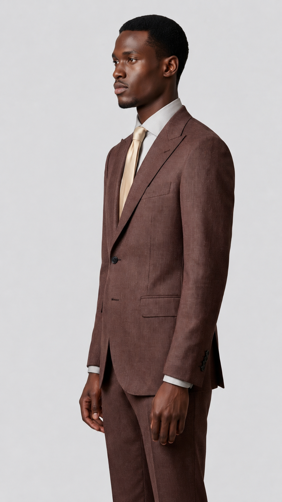 LiteWool Featherlight Wool Suit – Half-Canvas in Oatmeal