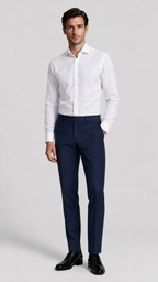 LiteWool Featherlight Wool Suit – Half-Canvas Slim Profile