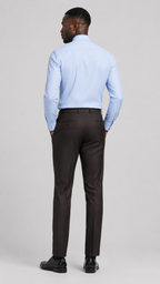 ExecutiveWarm Insulated Wool Suit – Half-Canvas Formal Structure in Deep Espresso
