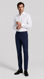 LiteWool Featherlight Wool Suit – Half-Canvas Slim Profile