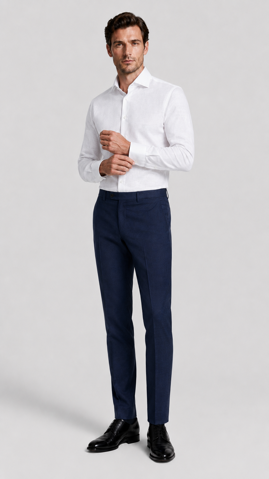 LiteWool Featherlight Wool Suit – Half-Canvas Slim Profile