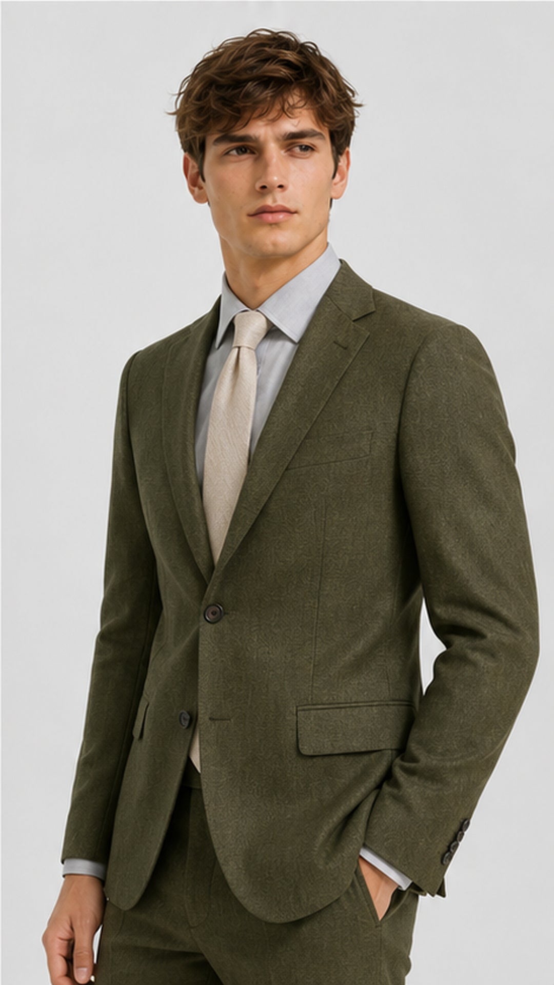 SartoPro Premium Wool Suit – Half-Canvas & 3D Tailored Fit