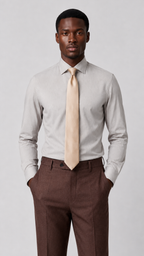 LiteWool Featherlight Wool Suit – Half-Canvas in Oatmeal
