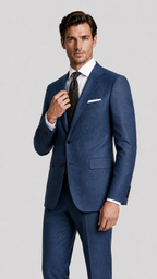 LiteWool Featherlight Wool Suit – Half-Canvas Slim Profile