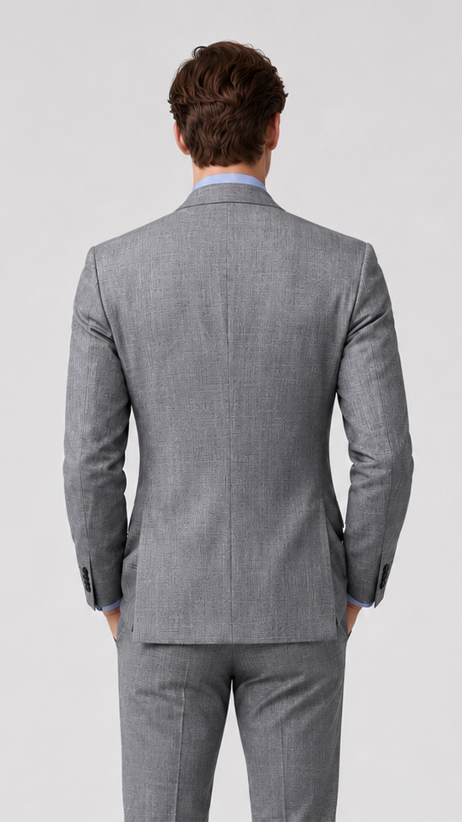 PrestigeLine Luxury Wool Suit – Double-Twist, Half-Canvas Structure