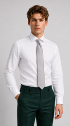 TailorCraft Refined Wool Suit – Lightweight Structure, Half-Canvas