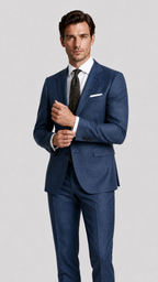 LiteWool Featherlight Wool Suit – Half-Canvas Slim Profile